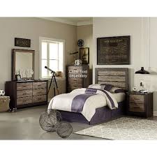 Oakland Two Tone 5 Piece Twin Bedroom Set In 2020 Standard Furniture Upholstered Bedroom Set Twin Bedroom Sets