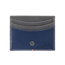 You'll receive email and feed alerts when new items arrive. St Dupont Line D Grey Blue Duotone Leather Credit Card Holder Wallet