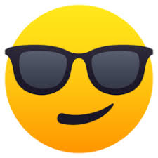 Smiling Face With Sunglasses Emoji In 2020 Sunglass Emoji Smile Face Emoji