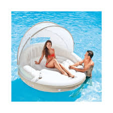 Fauteuil Gonflable Lounge Caraibes Intex Rond 2 Places Matelas Et Bouee Equipement Plage Jardin Et Plein Air Gifi