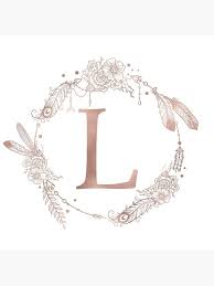 This vintage styled font is another terrific choice for those looking for old military font styles to create bold text for signs, posters, and more. Letter L Rose Gold Pink Initial Monogram Poster By Naturemagick In 2021 Rose Gold Pink Flower Letters Rose Gold Print