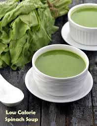Below is a ranking of soups by calorie from lowest to highest. Low Calorie Spinach Soup Low Cal Palak Soup