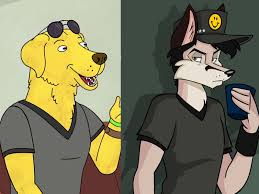 mr peanutbutter is wearing my shirt by wolfjedisamuel fur affinity dot net mr peanutbutter is wearing my shirt by