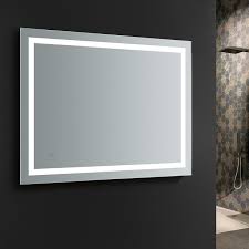 Why a lighted bath mirror? Fresca Fmr024830 Santo 48 X 30 Inch Tall Bathroom Mirror With Led Lighting And Defogger