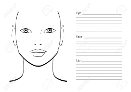 We've changed our business structure. Face Chart Makeup Artist Blank Template Vector Illustration Stock Photo Picture And Royalty Free Image Image 61056412
