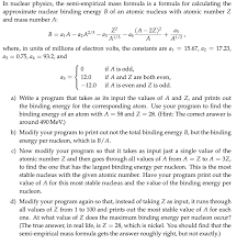 The Semi Empirical Mass Formula Stack Overflow