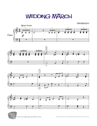 Wedding March Mendelssohn Easy Piano Sheet Music Digital Print Sheet Music Piano Sheet Music Easy Piano Sheet Music