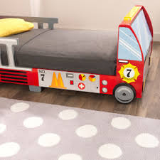 Shop wayfair for all the best car & fire truck themed kids beds. Amazon Com Kidkraft Fire Truck Toddler Bed Toys Games