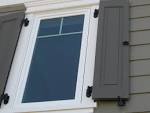 Exterior shutter hardware