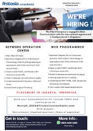 Maybe you would like to learn more about one of these? Info Loker Pt First Asia Consultant Career Development Center Unikom