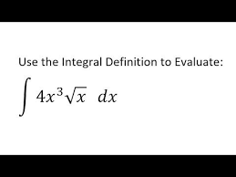 Calculus Problem Use Integral Definition To Calculate Calculus Definitions Math