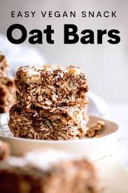 Healthy Vegan Oat Bar Recipe Gluten Free Recipe In 2020 Oat Bar Recipes Vegan Oat Bar Recipe Oat Bars