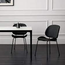 Shop with afterpay on eligible items. Modern Dining Chairs Upholstered Dining Chairs Black Metal Linen Side Chair Set Of 2