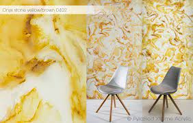 Maybe you would like to learn more about one of these? Faux Translucent Stone Onyx Yellow Brown Pyrasied Xtreme Acrylic