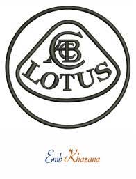 Lotus Car Outilne Logo Embroidery Design Lotus Car Embroidery Logo Logos