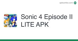 Play as sonic, tails, and metal sonic in this 2d adventure! Sonic 4 Episode Ii Lite Apk 2 7 Juego Android Descargar