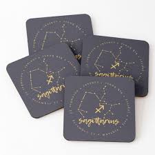 Sagittarius Coasters Zodiac Star Signs Sagittarius Sign Sagittarius Gifts