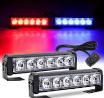 DC12V-24V / 18W 4 In 1 Front Grille Emergency Strobe Flash Warning