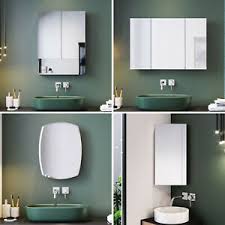 To help you find a bathroom mirror that matches your bathroom decor, the this old house reviews team researched the best bathroom mirrors on amazon. Stainless Steel Bathroom Mirror Cabinet With Shelves Mounted Storage Cupboard Ebay