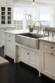 stainless steel farmhouse style kitchen