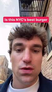 Cheers to Nigel for stopping in and trying our classic Bacon Cheeseburger!  🍔☘️, 🎥@nychistoryhub