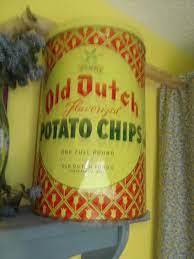 Old Dutch Potato Chip Tin From Minnesota Minnesota Vintage Containers Old Dutch