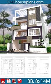 House Plans 8x14 With 8 Bedrooms House Plans Free Downloads In 2020 House Architecture Design Duplex House Design House Plans
