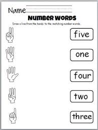 Number Word Match 1 To 5 Madebyteachers Number Words Worksheets Number Words Free Preschool Worksheets