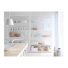 fjalkinge shelf unit white 46 1 2x76 ikea stellingkast open kast ikea