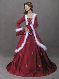 Un Rojo Perfecto Christmas Wedding Dresses Pretty Christmas Dresses Mrs Claus Dress
