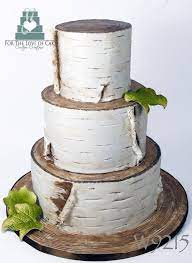 W9215 Birch Bark Wedding Cake Toronto Birch Wedding Cakes Cake Birch Tree Cakes