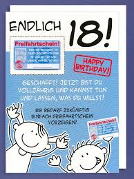 Riesen Grußkarte 18 Geburtstag Humor Xxl Accessoires Freifahrtschein