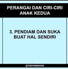 Berikut ini adalah beberapa diantaranya: Penmerahdotcom Perangai Dan Ciri Ciri Anak Kedua Sama Facebook