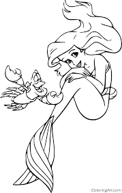 Download this adorable dog printable to delight your child. The Little Mermaid Coloring Pages Coloringall