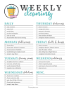 🧹 Printable Cleaning Checklists: Daily, Weekly & Monthly Tasks!
