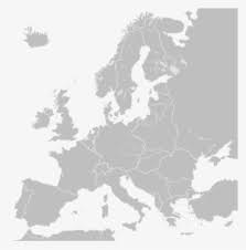 Outline map of spain showing the boundary and shape of the country. Europe Map Png Free Hd Europe Map Transparent Image Pngkit