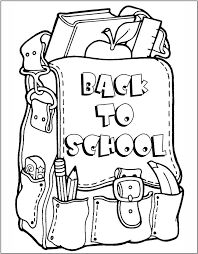 Get your kid to color these pages and build his excitement about going back to school. Back To School Coloring Page School Coloring Pages Back To School Crafts School Colors
