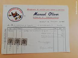 factura. la industria del belen. manuel oliver.