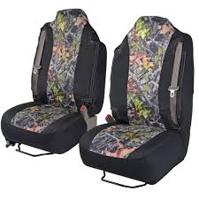 High Back Truck Seat Covers Integrated Seatbelt For Pickups Suvs Black Camo Camo Seat Covers Truck Seat Covers Camouflage Seat Covers