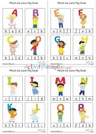 The position that each alphabet letter is in, is as if they are ready to hug their baby letter. Capital Letter Lowercase Letters Peg Cards