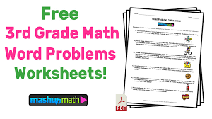 All worksheets are pdf documents with the answers on the 2nd page. 3rd Grade Math Word Problems Free Worksheets With Answers Mashup Math