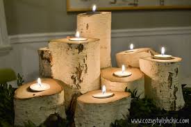 These votive candle holders are mesmerizing décor options for winter and christmas seasons. Diy How To Make A Set Of Tree Stump Candle Holders For The Holidays