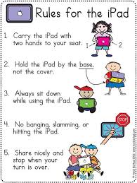 Rules For The Ipad Kindergarten Technology Ipad Classroom Kindergarten Classroom