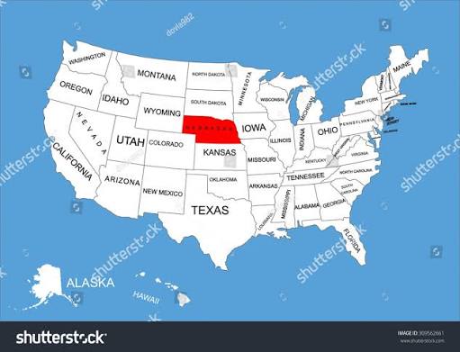Nebraska State Usa Vector Map Isolated Stock Vector (Royalty Free)  309562661 | Shutterstock