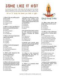 Trivia can be a fun, educational way to pass the time. Foods Drinks Games Hot And Spicy Food Trivia Food And Drink Quiz Spicy Recipes Family Picnic Foods