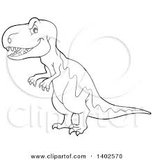 Download 3,783 dolphin black white stock illustrations, vectors & clipart for free or amazingly low rates! Cartoon Of A Green T Rex Dinosaur Royalty Free Vector Clipart By Visekart 1146608