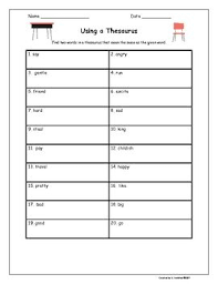 Store Ashleigh Teacherspayteachers Com Thesaurus Activities Dictionary Skills Library Skills