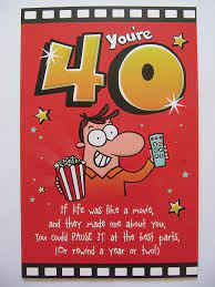 This post is bursting with inspirational messages and funny quotes about life and the hoopla around turning forty years old. Fantastic 3 Fold Colourful Funny Poem Youre 40 40th Birthday Greeting Card Amazon Co Uk Kitchen Home