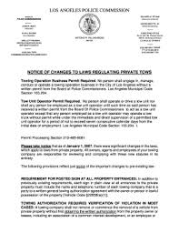 Facebook/ twitte r/ instagram/ nixle. Fillable Online Private Tows Los Angeles Official Police Garages Fax Email Print Pdffiller