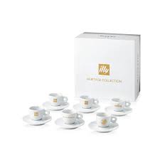 Illy Heritage Set Of 6 Espresso Cups Illy Coffee Klatch Cup